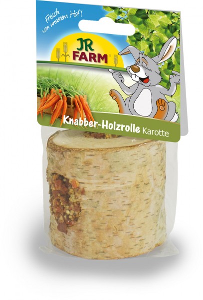 JR Farm Knabber-Holzrolle Karotte 150g