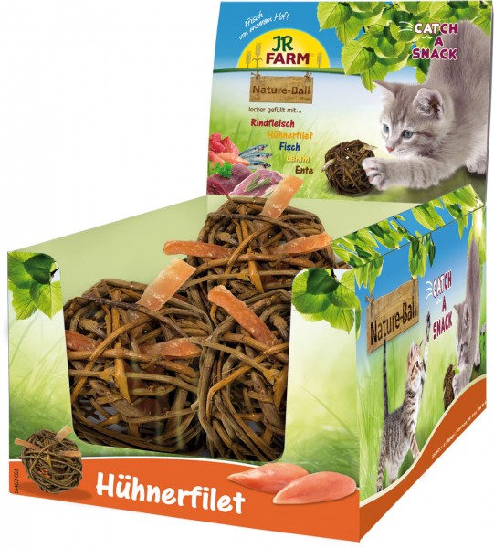 JR Cat Nature-Ball Hühnerfilet 15g