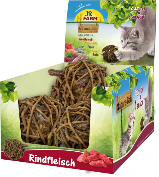 JR Cat Nature-Ball Rindfleisch 15g