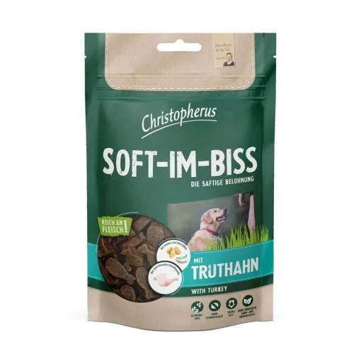  All. Dog Christo. Snack Soft-Im-Biss Truthahn 125g Auslauf