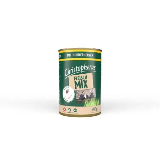  All. Dog Dose Christo Fleischmix Hühnerherzen 400g