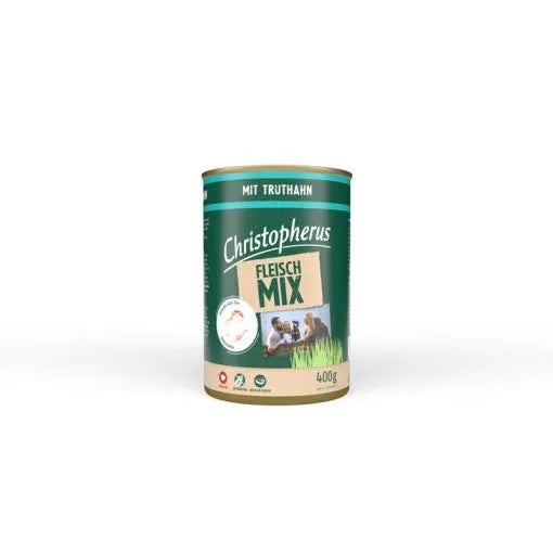  All. Dog Dose Christo Fleischmix Truthahn 400g Auslauf