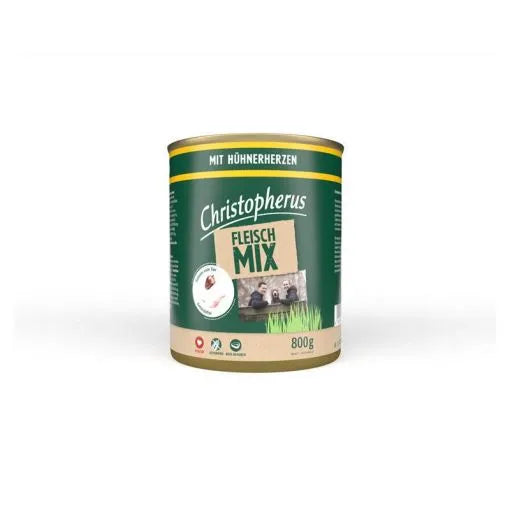  All. Dog Dose Christo Fleischmix Hühnerherzen 800g