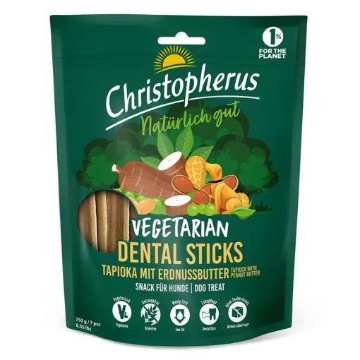 All. Dog Christo. Snack DentStick VegErdnussb 250g