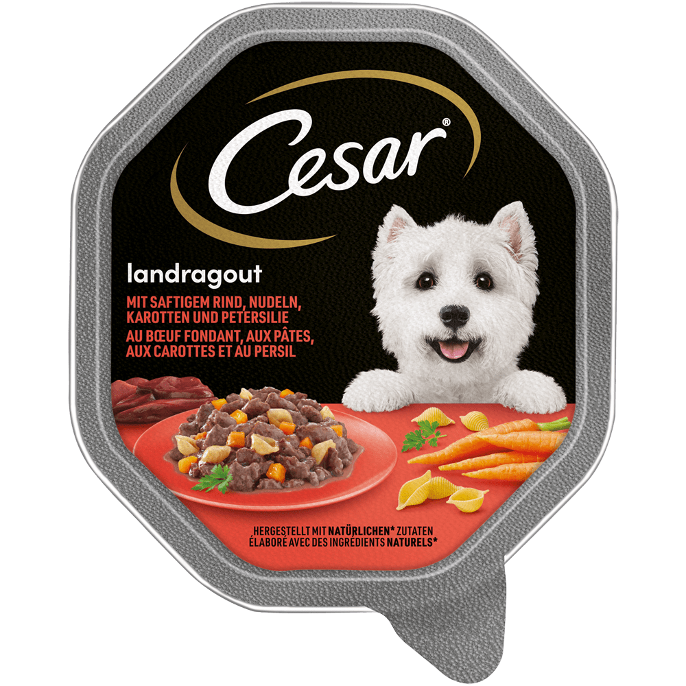 Ces. Schale landragout Rind, Nudeln + Kar. 150G