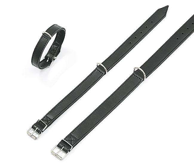 Karlie RONDO Halsband genäht - Schwarz - 22 mm, 32 cm