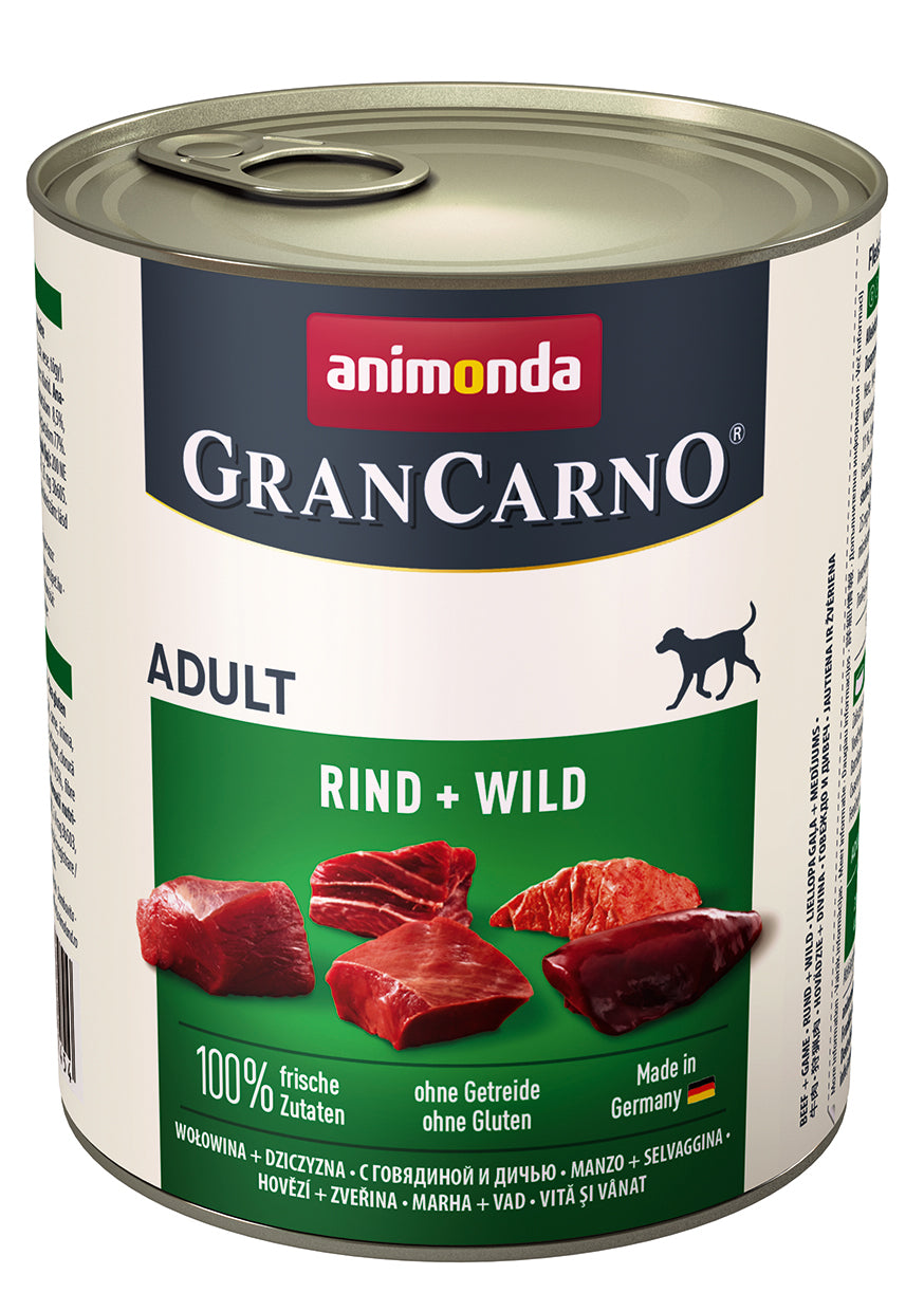 GranCarno Adult Rind-Wild 800gD - Knabberhaus UG