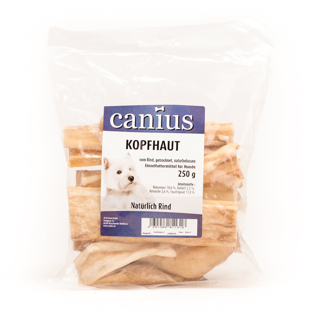 Canius Kopfhaut getrocknet 250g - Knabberhaus UG