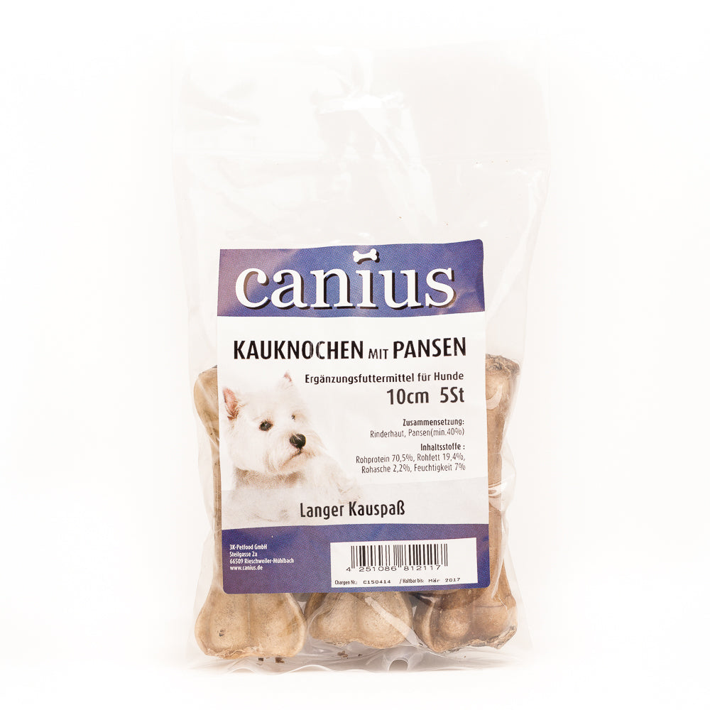 Canius Kauknochen Pansen 10cm 5St