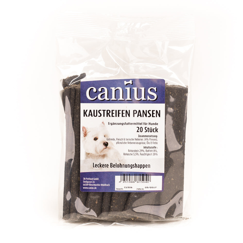 Canius EU KauStreifen Pansen 200g - Knabberhaus UG