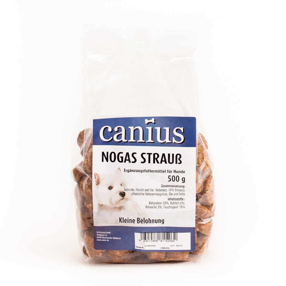 Canius EU Nogas Strauss 500g - Knabberhaus UG