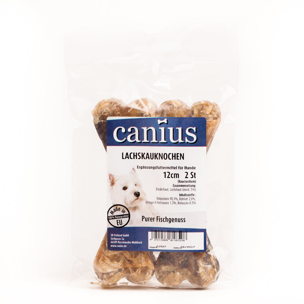 Canius EU Lachskausnack 12cm Knochen 2er