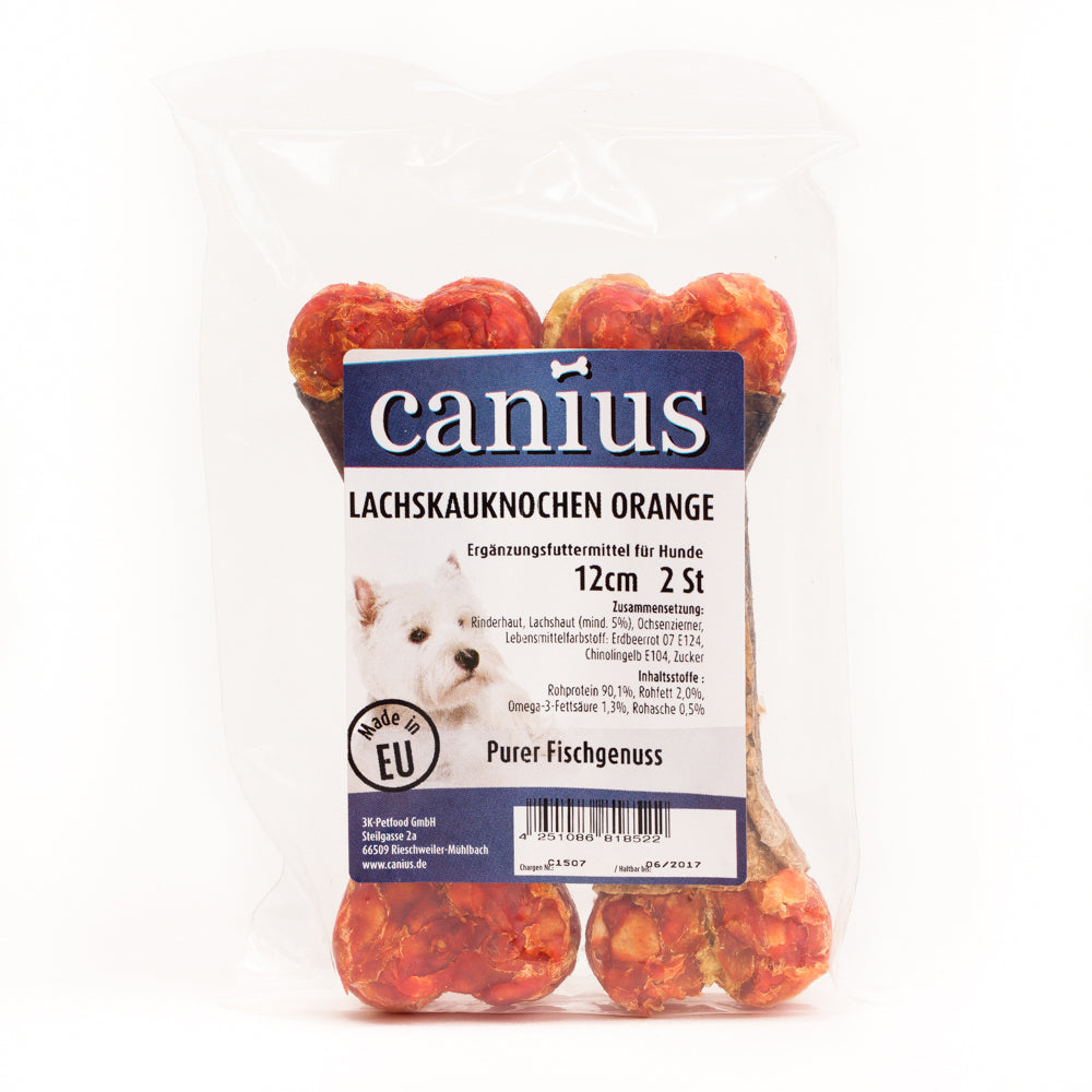 Canius EU LachsKauknochen orange 12cm 2er